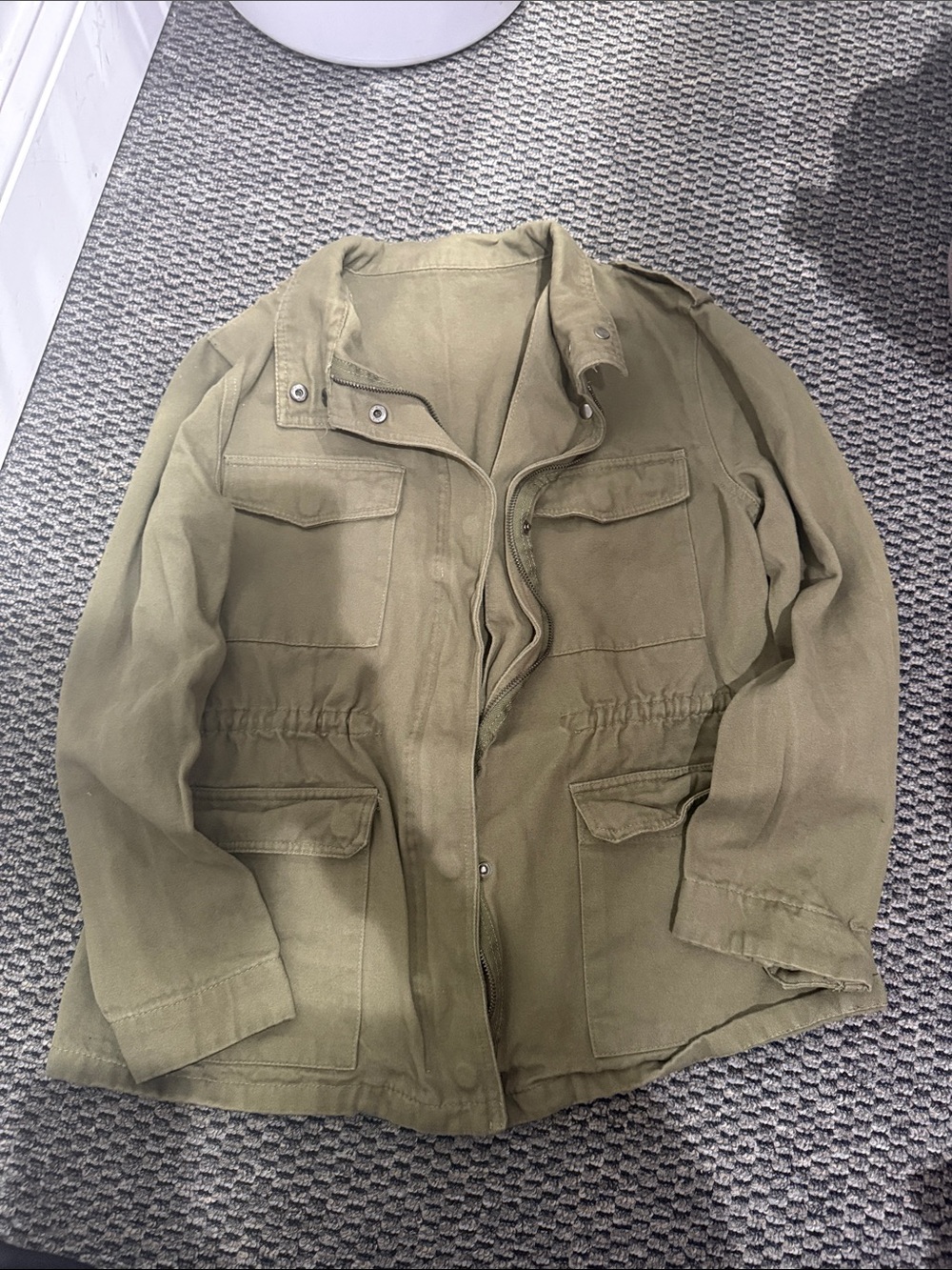 Olive Green Utility Field Jacket